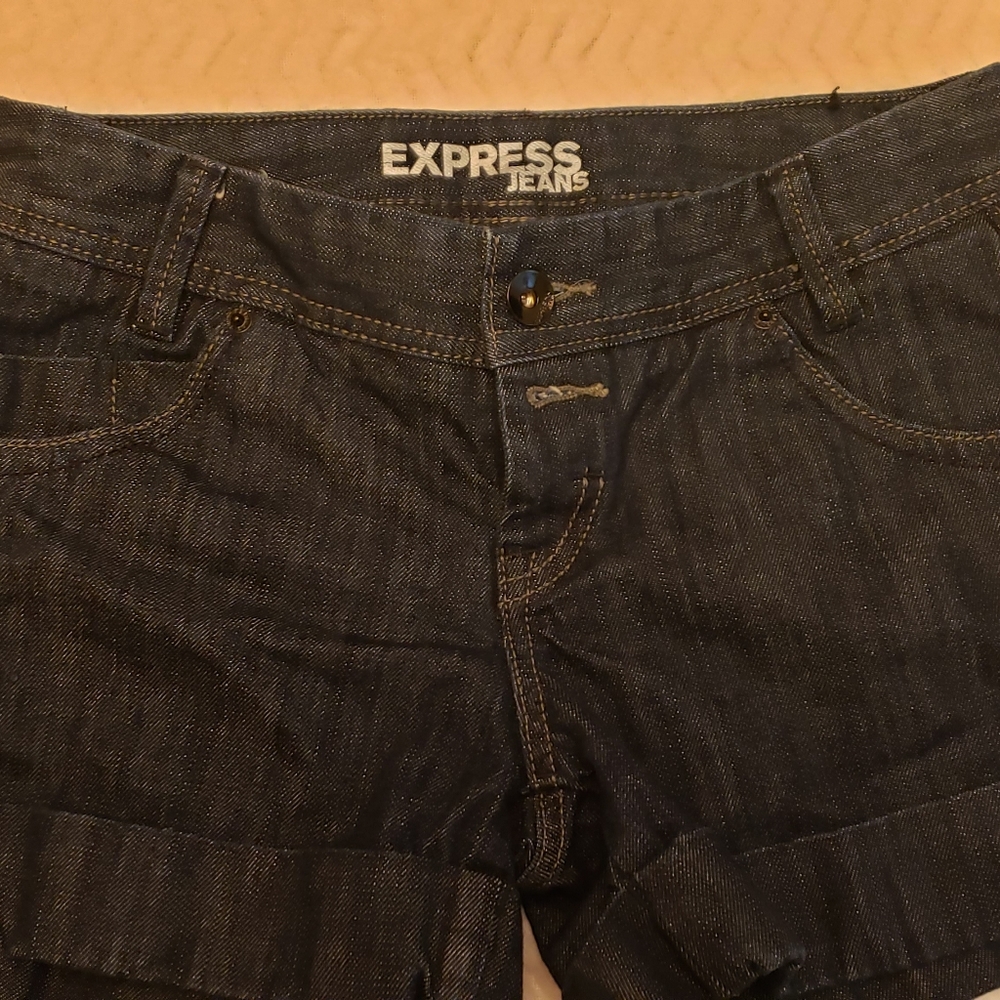 Express denim shorts